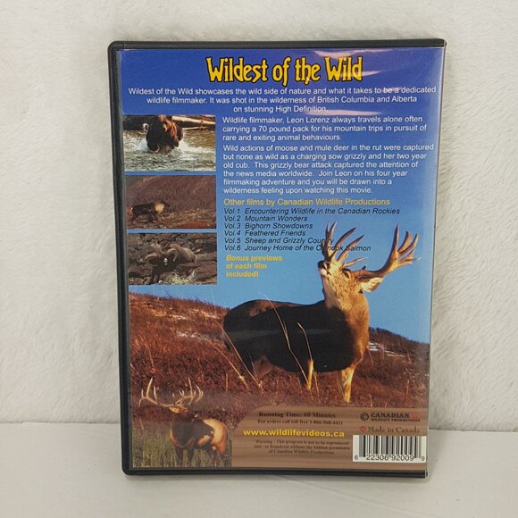DVD CANADIAN WILDLIFE PRODUCTIONS Filming the Wildest of the Wild Alberta BC - Picture 3 of 4